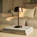Anton Espresso Brown Rechargeable Table Lamp | Stylish & Cordless Lighting