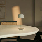 Anton Shadow Grey Rechargeable Table Lamp | Stylish & Cordless Lighting