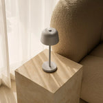 Anton Shadow Grey Rechargeable Table Lamp | Stylish & Cordless Lighting