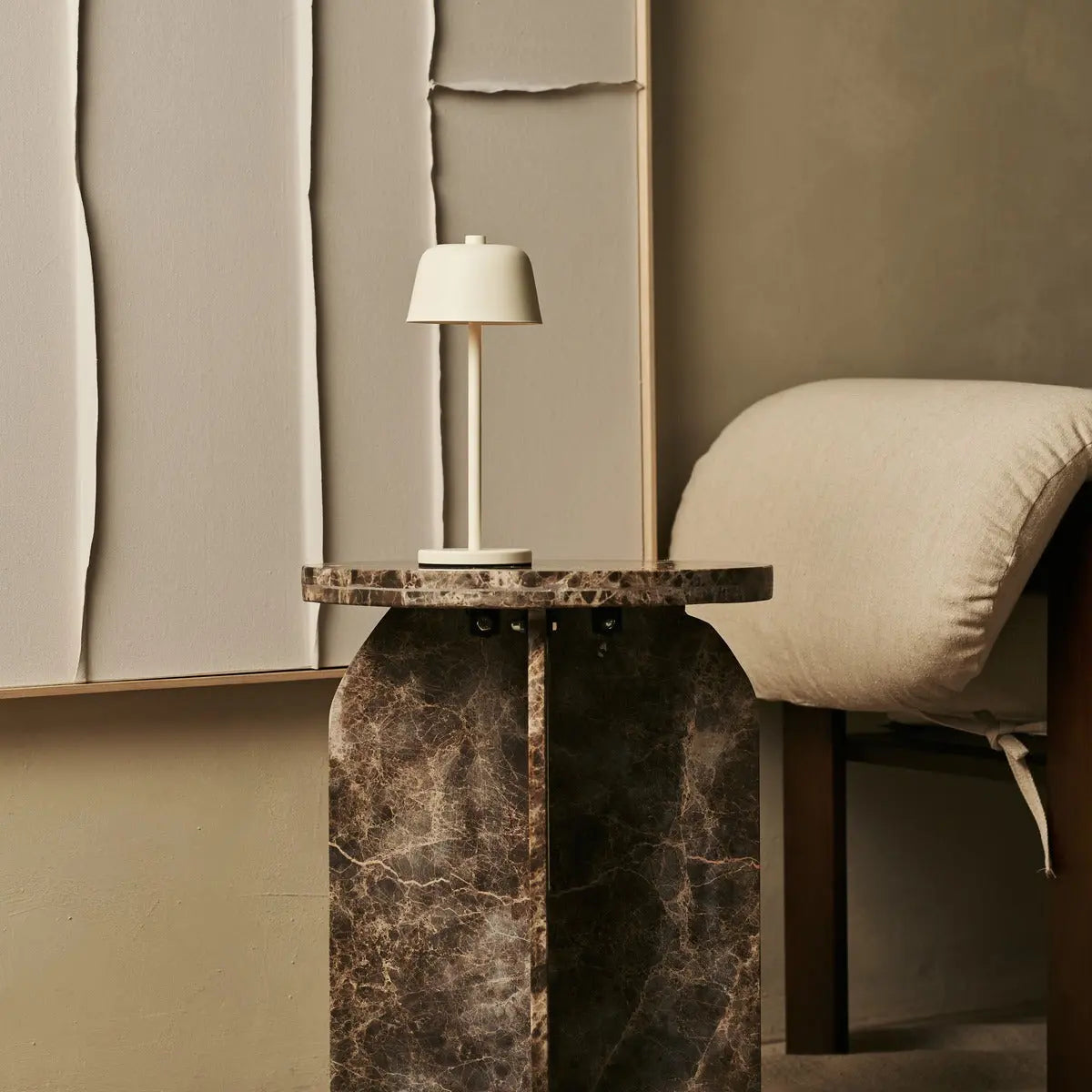 Anton Vanilla Rechargeable Table Lamp | Stylish & Cordless Lighting