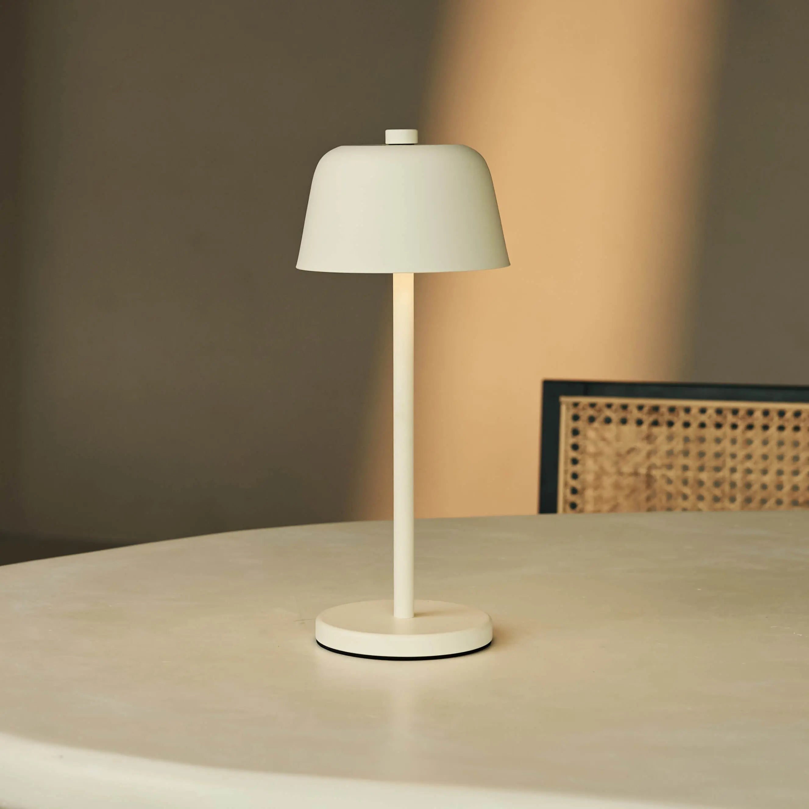 Anton Vanilla Rechargeable Table Lamp | Stylish & Cordless Lighting