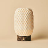 Aurora Marble Cordless Table Lamp in 3D-Printed Porcelain – Rechargeable, Dimmable & Up to 100 Hours of Light 