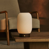 Aurora Dunkelbraun Holz Kabellose Tischlampe 