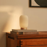 Aurora Light Brown Cordless Table Lamp in 3D-Printed Porcelain – Rechargeable, Dimmable & Up to 100 Hours of Light