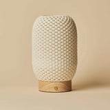 Aurora Light Brown Cordless Table Lamp in 3D-Printed Porcelain – Rechargeable, Dimmable & Up to 100 Hours of Light