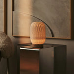 Aurora Light Brown Cordless Table Lamp in 3D-Printed Porcelain – Rechargeable, Dimmable & Up to 100 Hours of Light