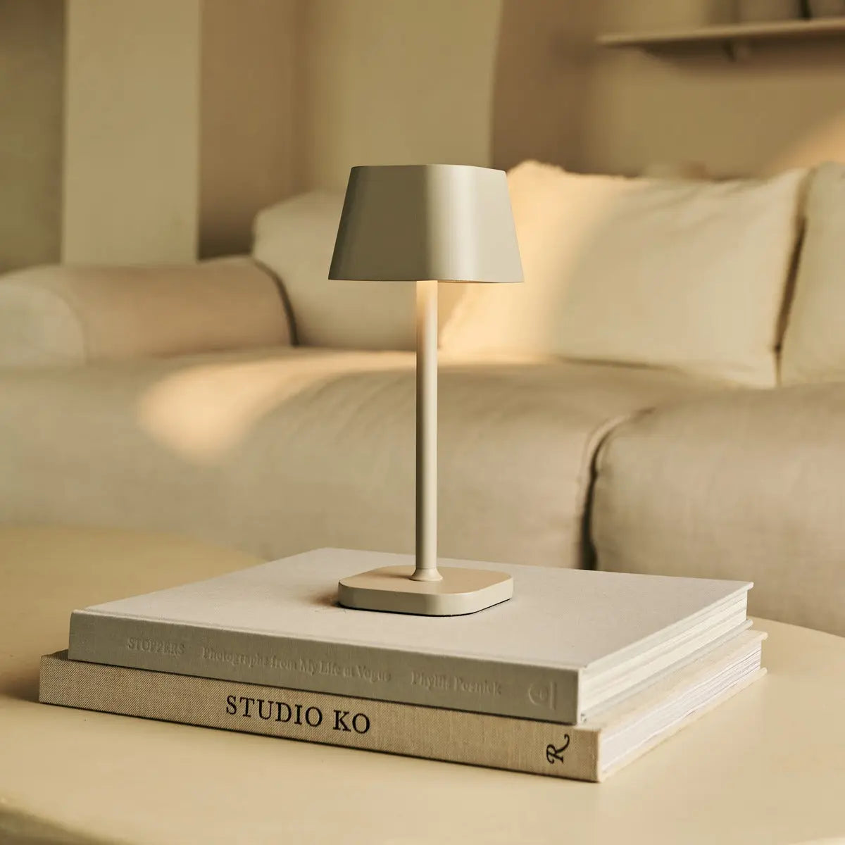 Ava Shadow Grey - Rechargeable Table Lamp | Stylish, Cordless & Dimmable