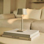Ava Shadow Grey - Rechargeable Table Lamp | Stylish, Cordless & Dimmable
