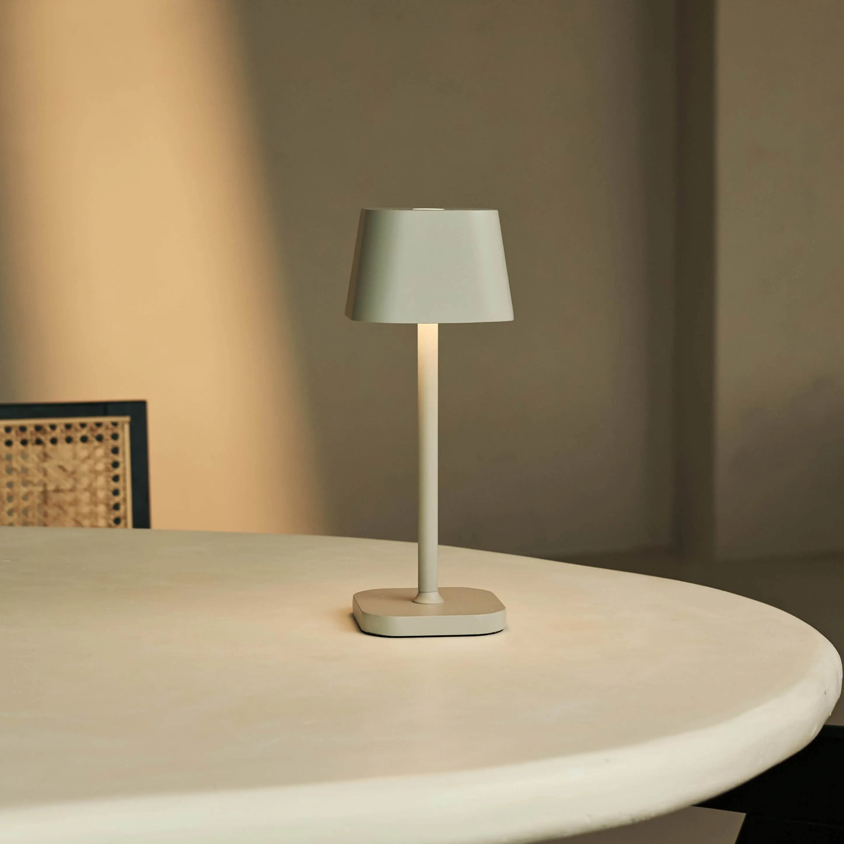 Ava Shadow Grey - Rechargeable Table Lamp | Stylish, Cordless & Dimmable