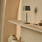 Ava Shadow Grey - Rechargeable Table Lamp | Stylish, Cordless & Dimmable