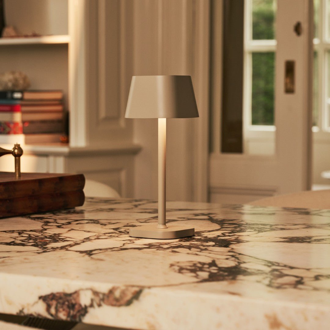 Ava Shadow Grey - Rechargeable Table Lamp | Stylish, Cordless & Dimmable