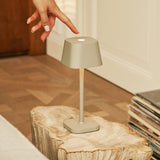Ava Shadow Grey - Rechargeable Table Lamp | Stylish, Cordless & Dimmable