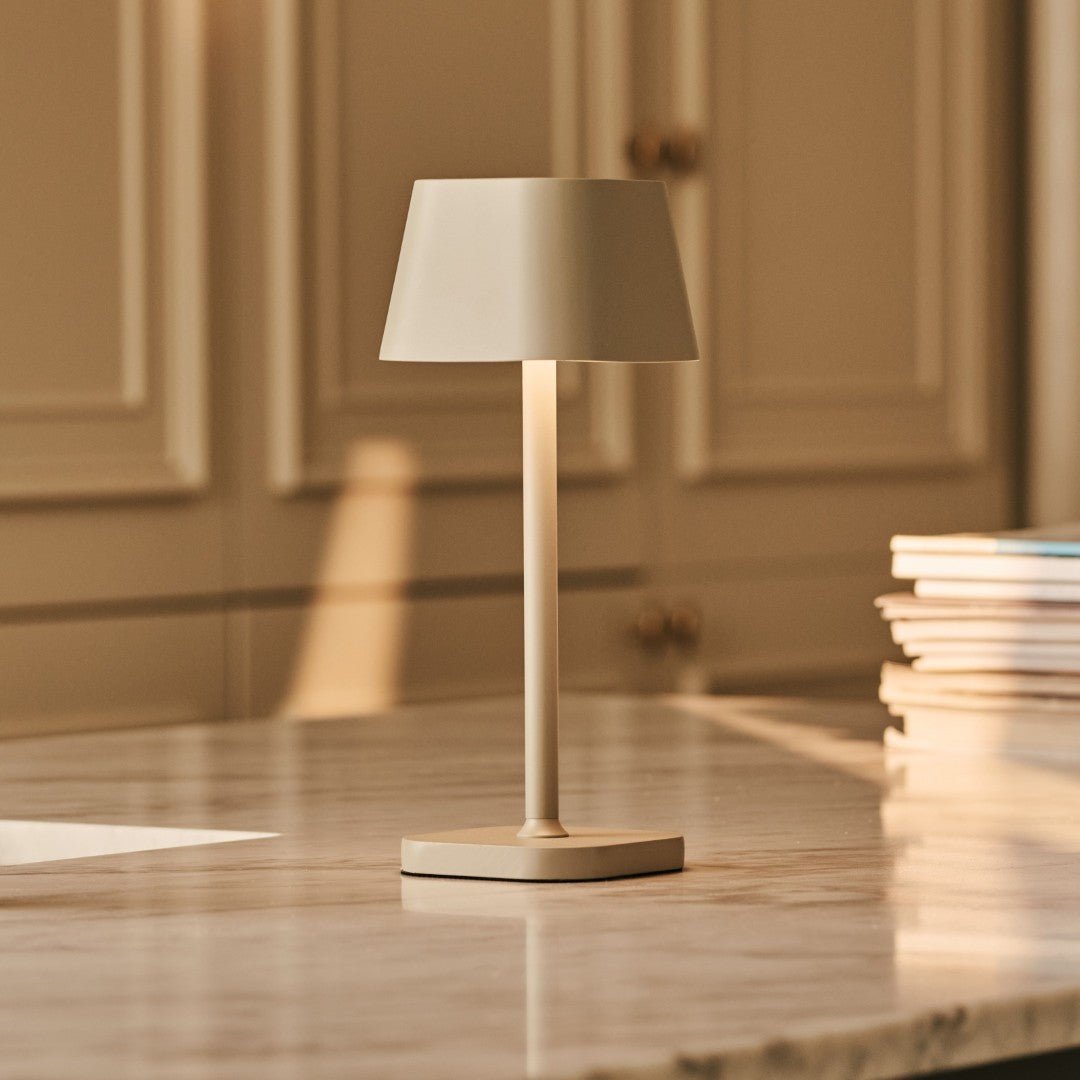 Ava Shadow Grey - Rechargeable Table Lamp | Stylish, Cordless & Dimmable