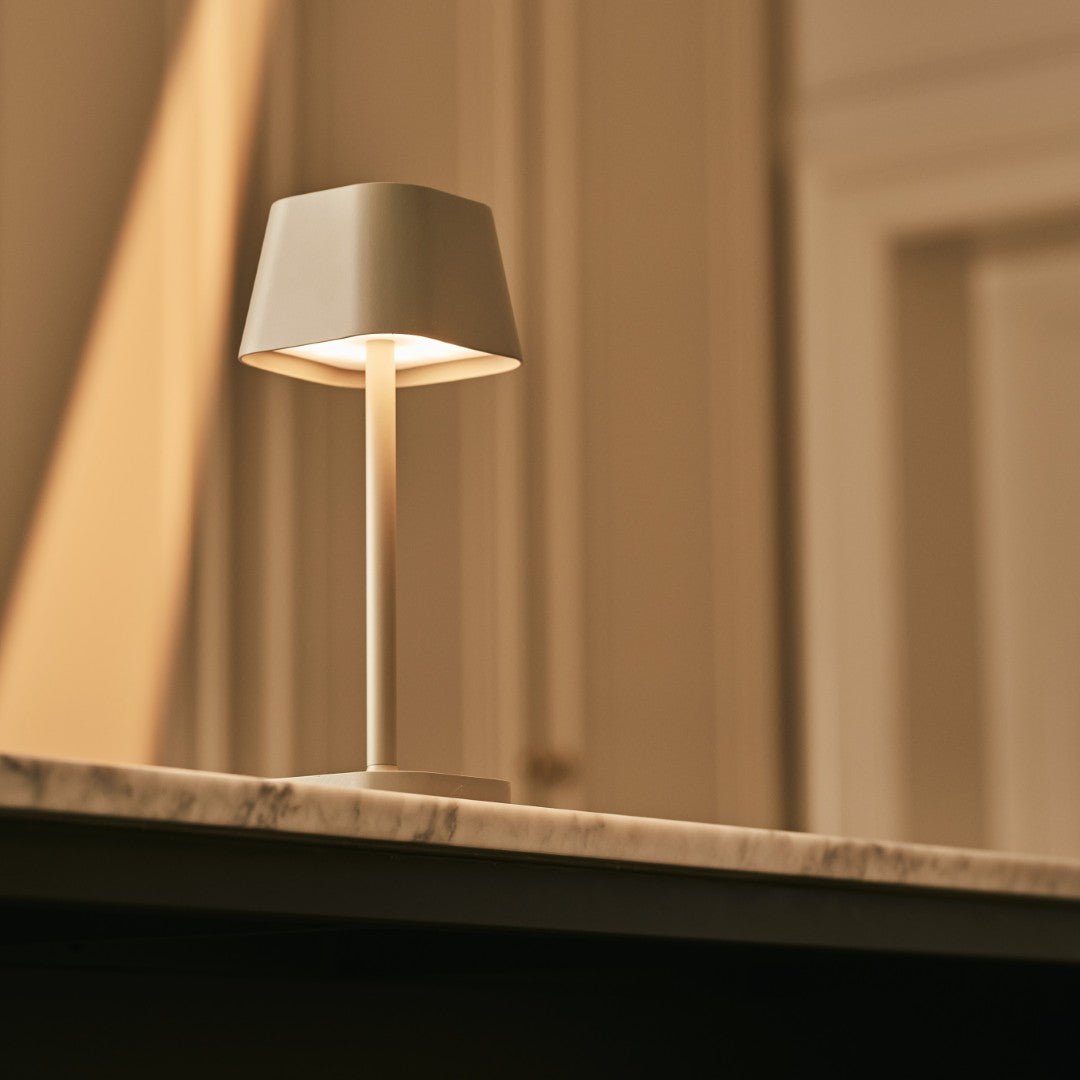 Ava Shadow Grey - Rechargeable Table Lamp | Stylish, Cordless & Dimmable