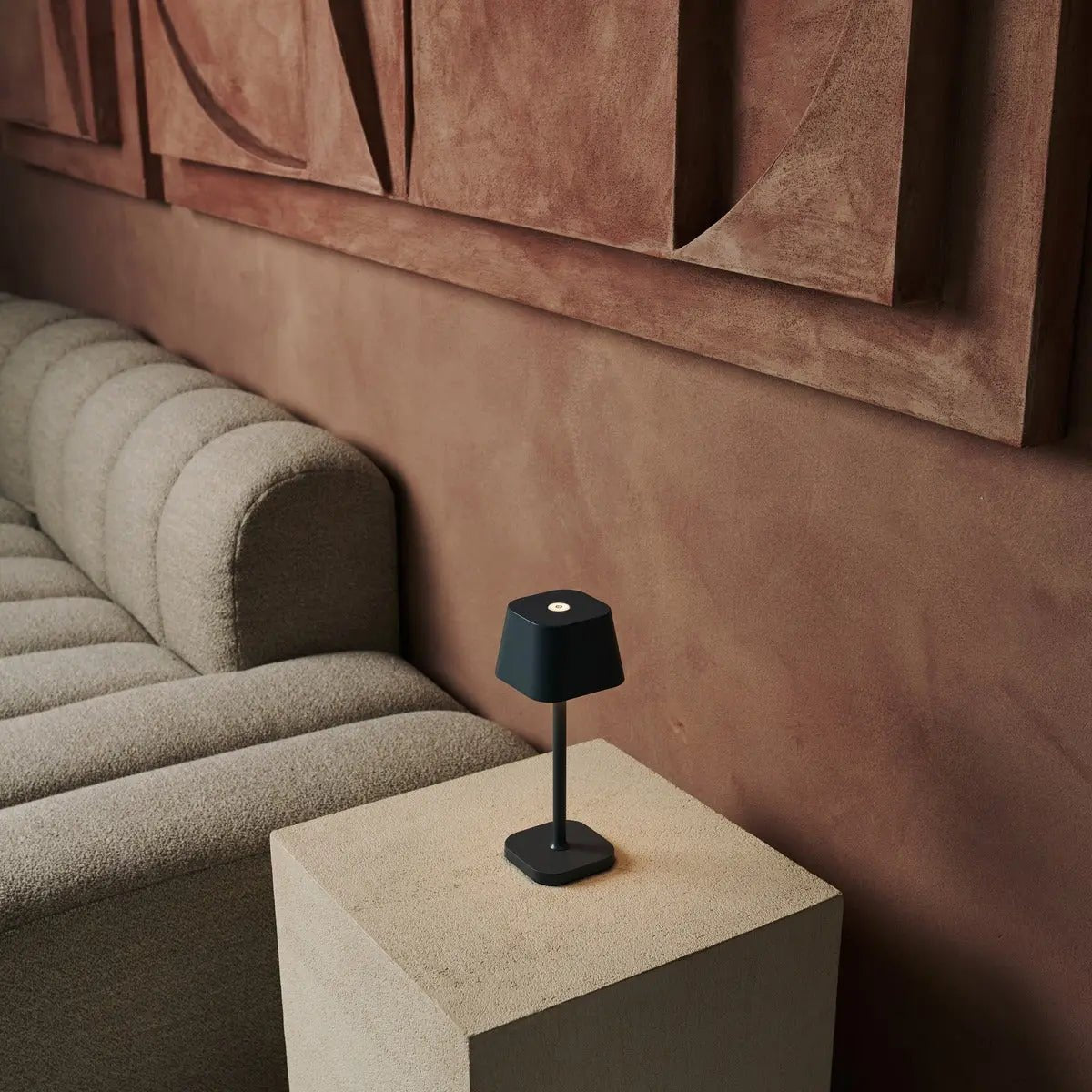 Ava Stone Grey - Rechargeable Table Lamp | Stylish & Cordless Lamp