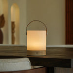 Avery Light Brown Rechargeable Table Lamp – Cordless, Dimmable & USB-C - Tavellio