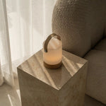 Avery Light Brown Rechargeable Table Lamp – Cordless, Dimmable & USB-C - Tavellio