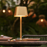 Ava Gold Rechargeable Table Lamp | Cordless, Dimmable & Stylish