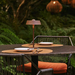 Luca Mocha Brown - USB Rechargeable Lamp l Minimalist, Playful & Dimmable