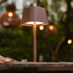 Ava Mocha Brown Rechargeable Table Lamp | Cordless & Dimmable