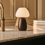 Bear Dark Brown Stylish Rechargeable Lamp – Cordless, Dimmable, Eco-Friendly Design