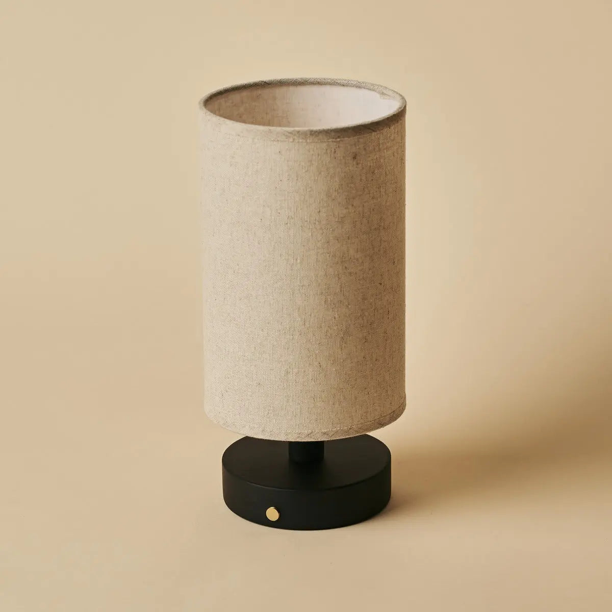 Ben Black Wooden Table Lamp – Rechargeable, Dimmable, USB-C Powered
