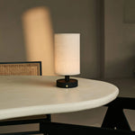 Ben Black Wooden Table Lamp – Rechargeable, Dimmable, USB-C Powered Tavellio