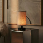 Ben Black Wooden Table Lamp – Rechargeable, Dimmable, USB-C Powered
