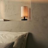 Ben Black Wooden Table Lamp – Rechargeable, Dimmable, USB-C Powered