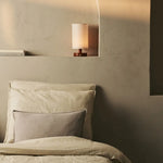 Ben Chestnut Brown Wooden Dark Brown Table Lamp – Rechargeable, Dimmable, USB-C Powered