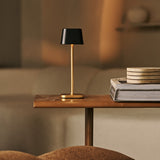 Combi Set Professional | 8 x Prinsen Mini Black & Gold Rechargeable Table Lamps & Magnetic Charging Station