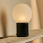 Metsu Black / Nero Marquina – Classic Marble Rechargeable Table Lamp with 3 Light Colors & Dimming Function
