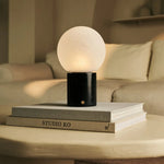 Metsu Black / Nero Marquina – Classic Marble Rechargeable Table Lamp with 3 Light Colors & Dimming Function