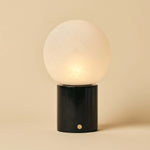 Metsu Black / Nero Marquina – Classic Marble Rechargeable Table Lamp with 3 Light Colors & Dimming Function