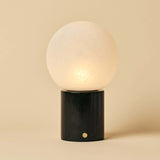 Metsu Black / Nero Marquina – Classic Marble Rechargeable Table Lamp with 3 Light Colors & Dimming Function