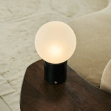 Metsu Black / Nero Marquina – Classic Marble Rechargeable Table Lamp with 3 Light Colors & Dimming Function