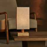 Bob Hellbraun Kabellose Holz-Tischlampe 