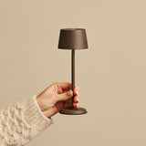 Combi Set Professional | 4 x Brouwer Mocha Brown Rechargeable Table Lamps & Magnetic Charging Station