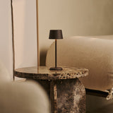 Combi Set Professional | 4 x Brouwer Mocha Brown Rechargeable Table Lamps & Magnetic Charging Station