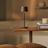 Combi Set Professional | 4 x Brouwer Mocha Brown Rechargeable Table Lamps & Magnetic Charging Station