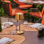 Ava Gold Rechargeable Table Lamp | Cordless, Dimmable & Stylish