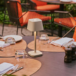 Ava Shadow Grey - Rechargeable Table Lamp | Stylish, Cordless & Dimmable