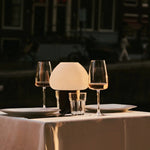 Fynn Dark Brown Wooden Lamp – Rechargeable & Dimmable Light