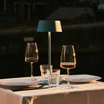 Hugo Amsterdams Blue Rechargeable Iron Table Lamp - Dimmable, Stylish & Cordless
