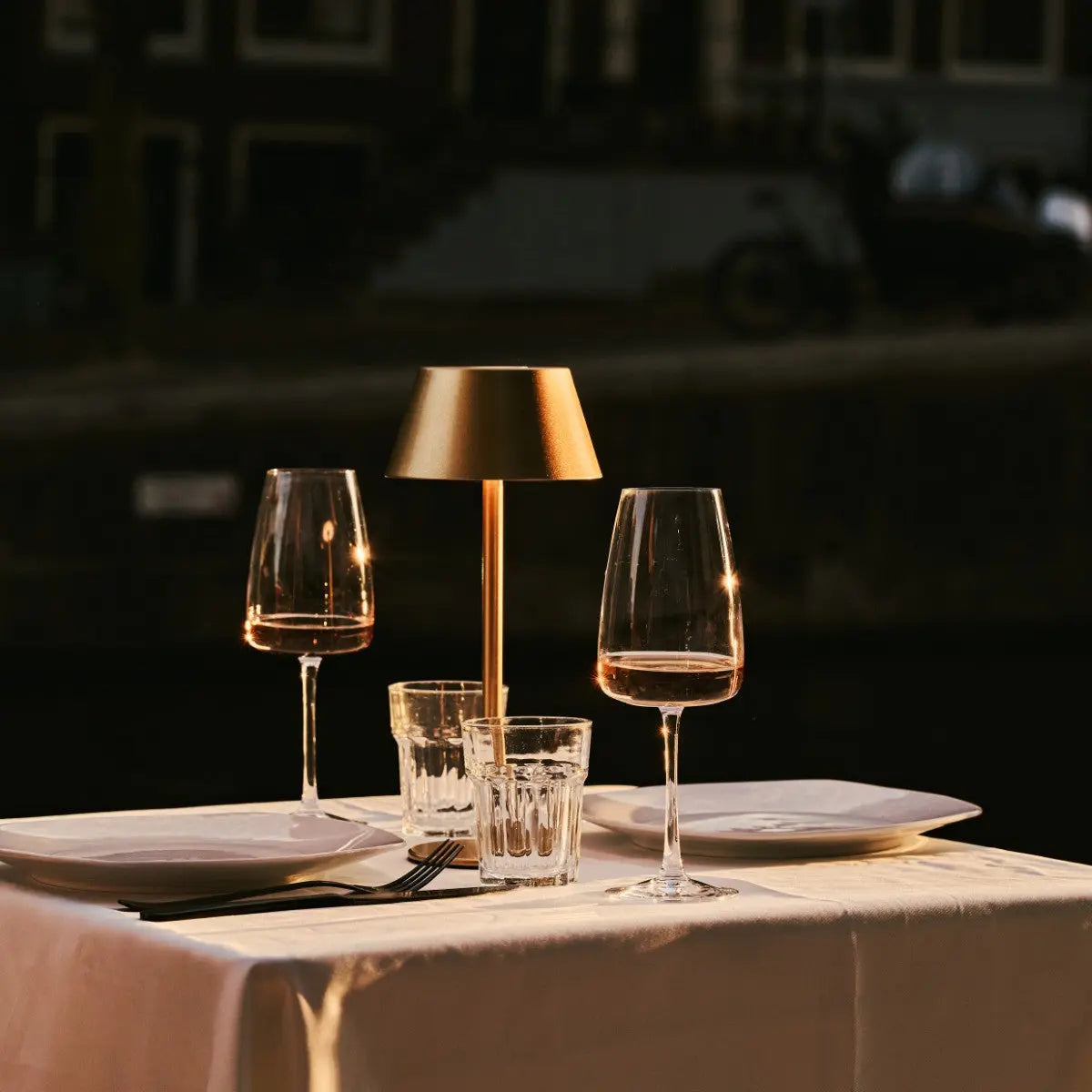 Milou Gold - Table lamp without Cable l Modern, Design & 3 Light modes