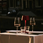 Ava Berry Red Rechargeable Table Lamp | Stylish, Cordless Lamp & Dimmable Tavellio