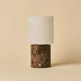 Cuyp Brown / Emeperador Dark – Marble Rechargeable Table Lamp – Cordless, USB Rechargeable & Up to 100 Hours Runtime