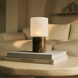 Cuyp Brown / Emeperador Dark – Marble Rechargeable Table Lamp – Cordless, USB Rechargeable & Up to 100 Hours Runtime