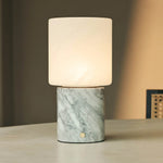 Cuyp White / Bianco Statuarietto – Marble Rechargeable Table Lamp – Cordless, USB Rechargeable & Up to 100 Hours Runtime