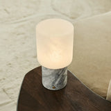 Cuyp White / Bianco Statuarietto – Marble Rechargeable Table Lamp – Cordless, USB Rechargeable & Up to 100 Hours Runtime